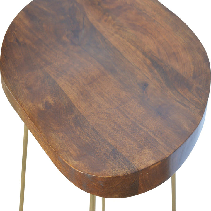 Gold Iron Bar Stool-Smiddy Furniture