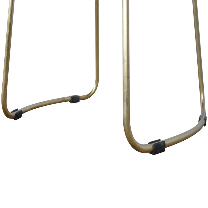 Gold Iron Bar Stool-Smiddy Furniture