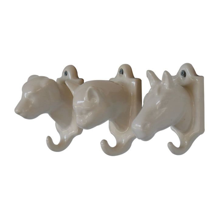 Assorted Animal Wall Hooks Set of 3 - Smiddy Furniture
