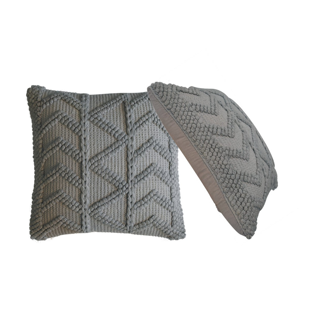 Alda Cushion Set of 2 - Grey - Smiddy Furniture