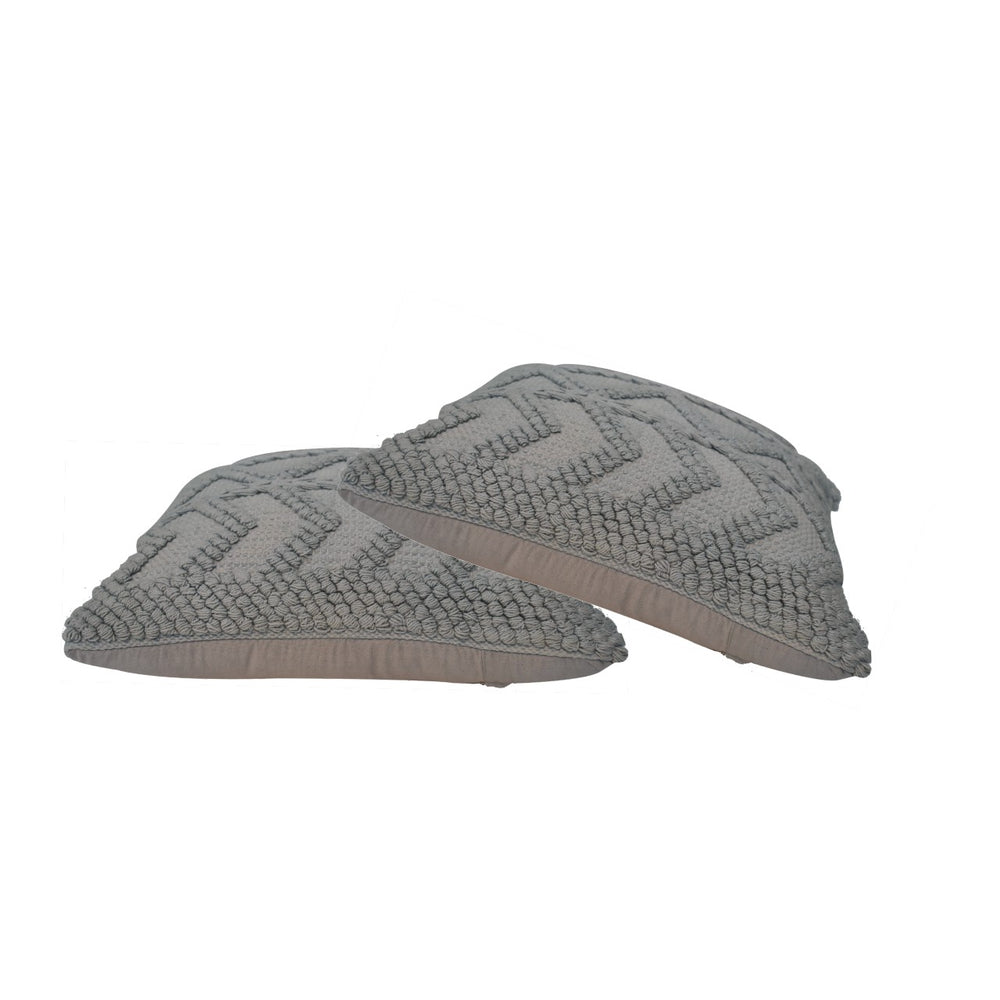 Alda Cushion Set of 2 - Grey - Smiddy Furniture