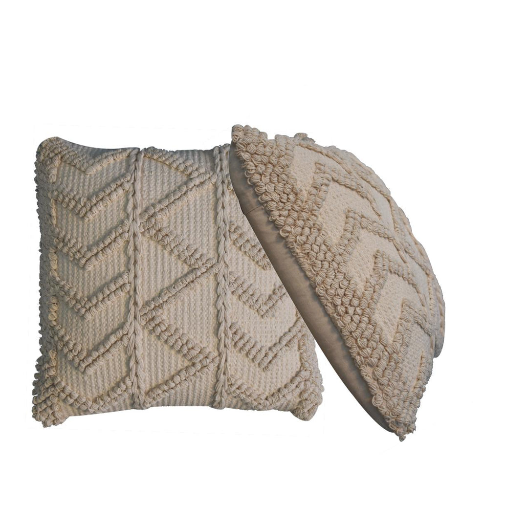 Alda Cushion Set of 2 - Cream - Smiddy Furniture