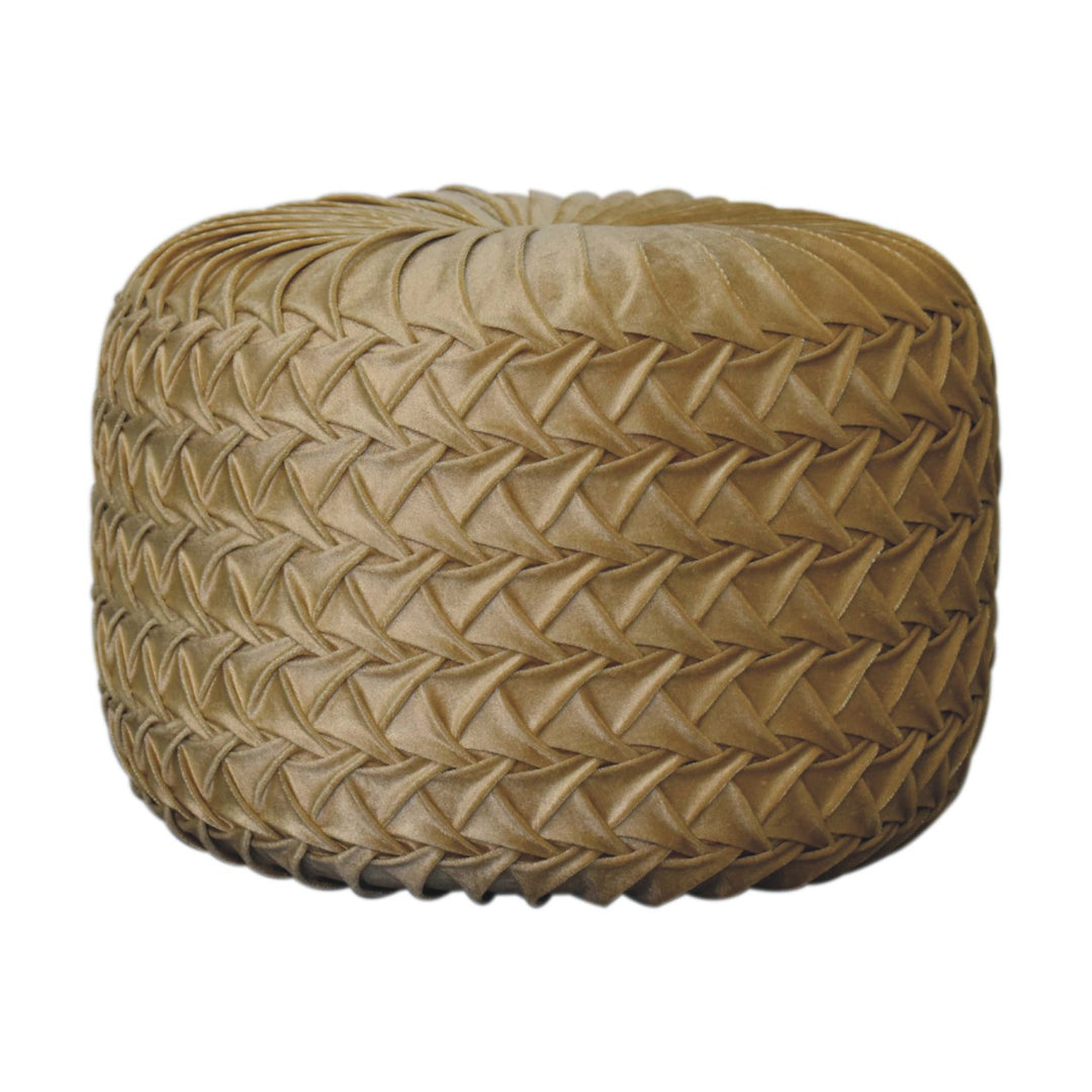 Ochre Hart Pouffe - Smiddy Furniture