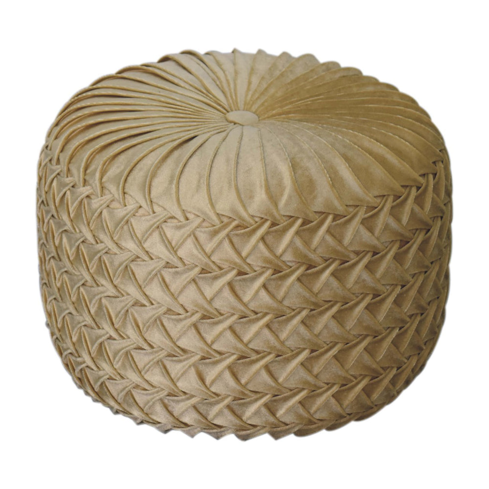 Ochre Hart Pouffe - Smiddy Furniture