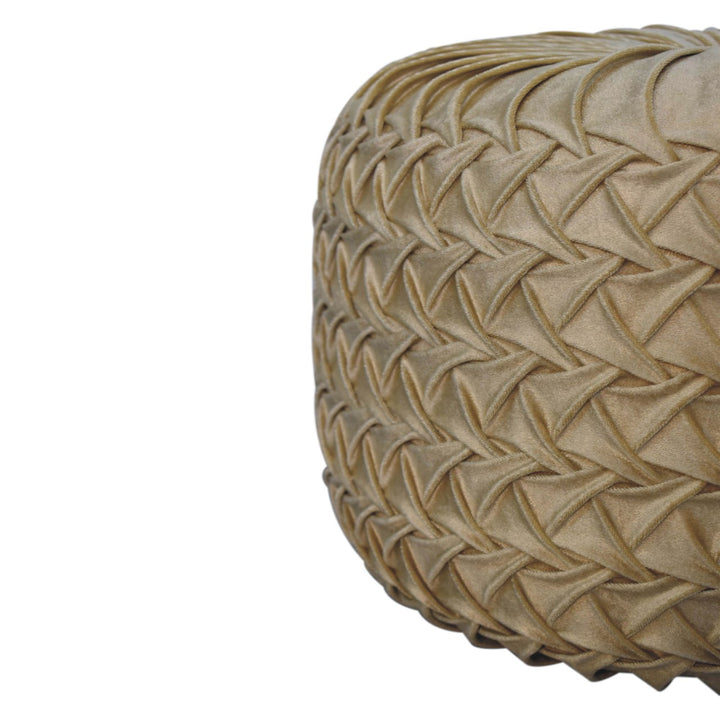 Ochre Hart Pouffe-Smiddy Furniture