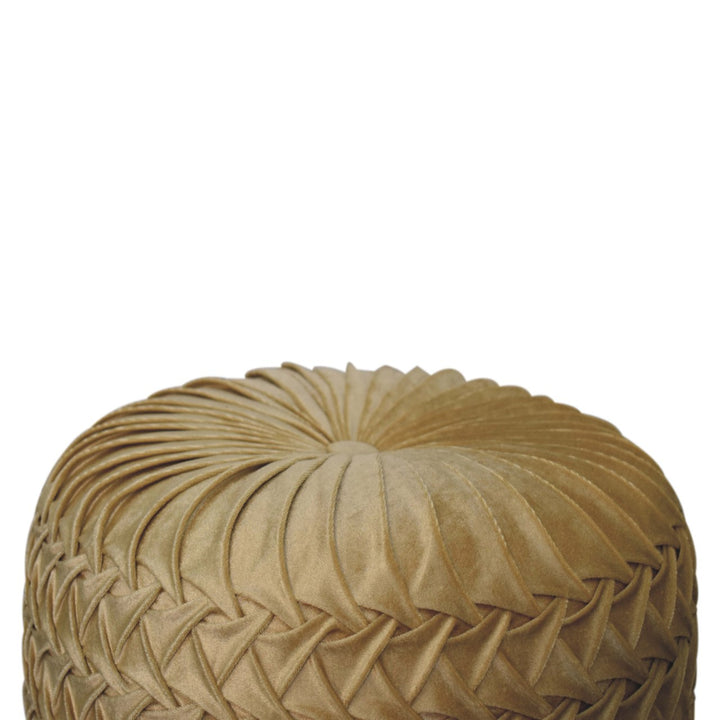 Ochre Hart Pouffe-Smiddy Furniture