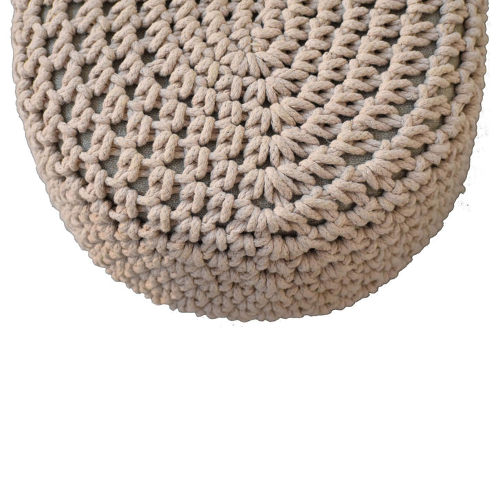 Keeva Beige Oblong Footstool - Smiddy Furniture