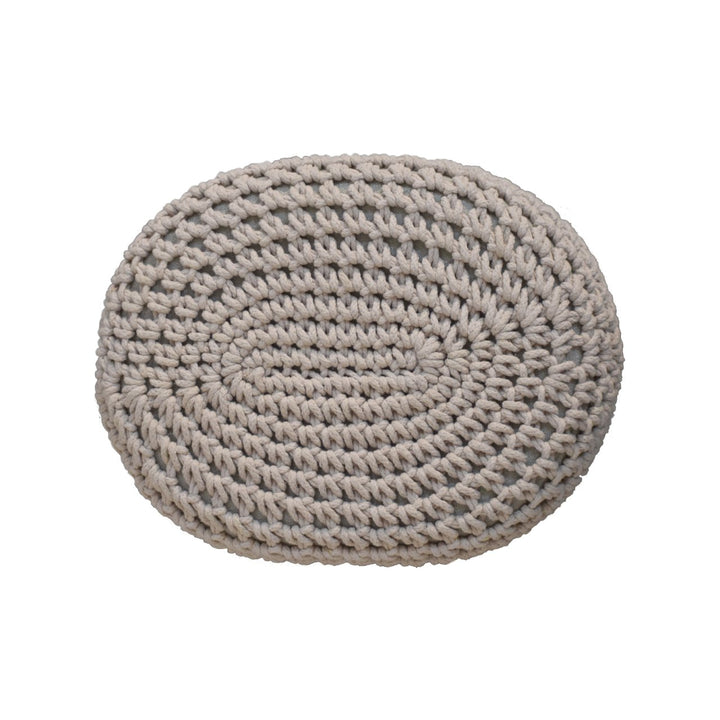 Keeva Beige Oblong Footstool - Smiddy Furniture
