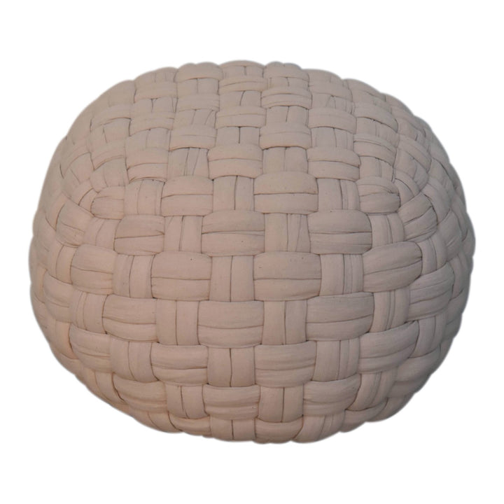 Tube Pouffe Cream - Smiddy Furniture