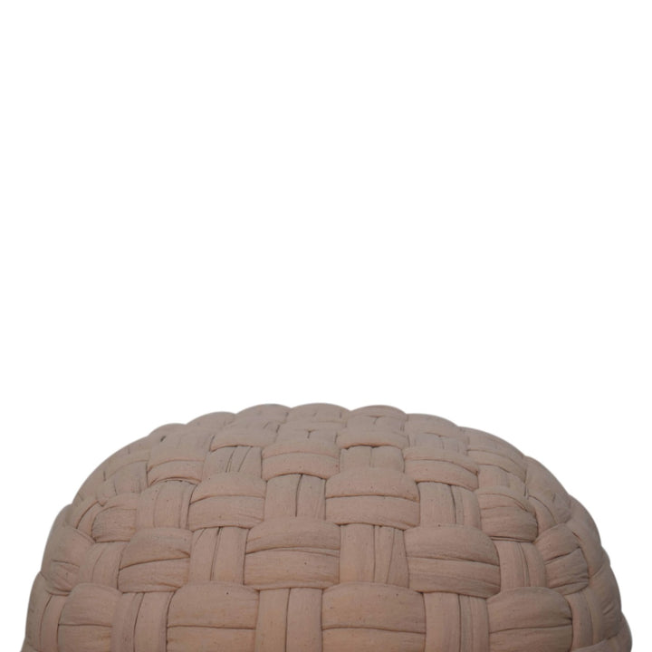 Tube Pouffe Cream - Smiddy Furniture