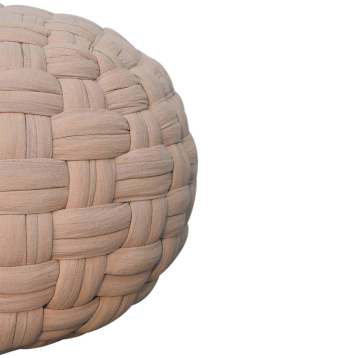 Tube Pouffe Cream - Smiddy Furniture