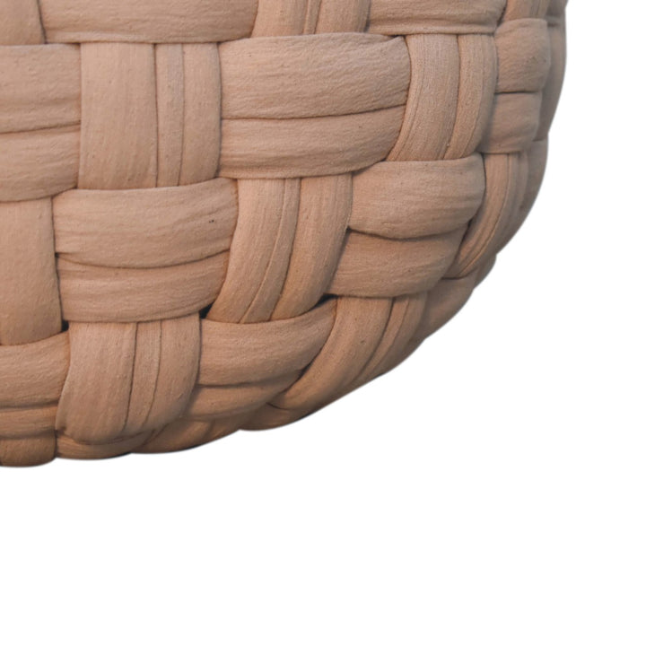 Tube Pouffe Cream - Smiddy Furniture