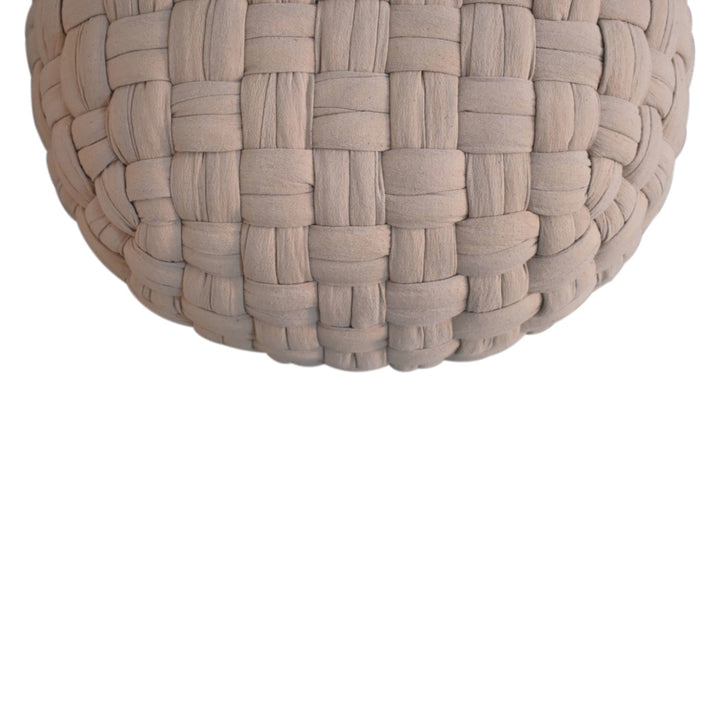Tube Pouffe Cream - Smiddy Furniture