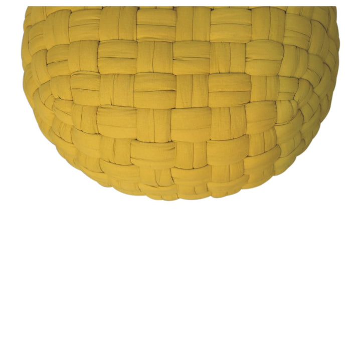 Mustard Tube Pouffe - Smiddy Furniture