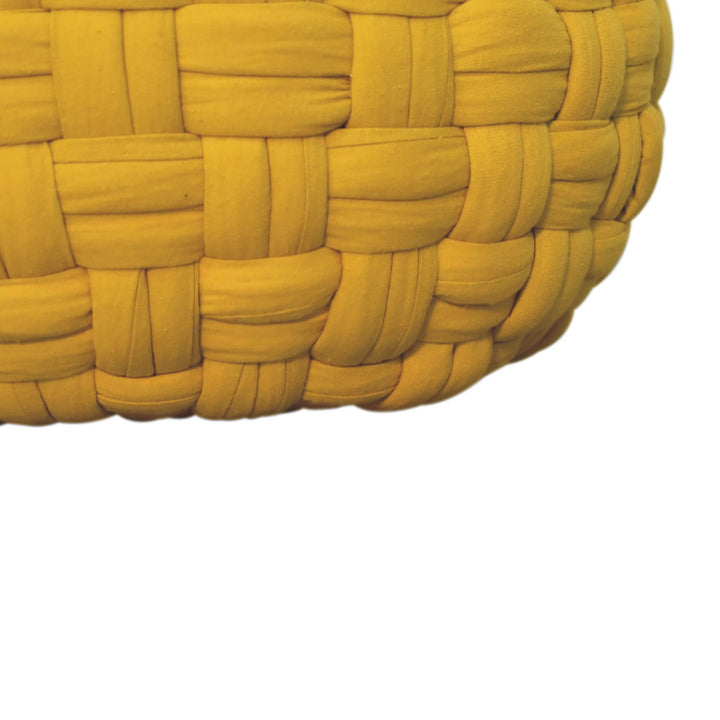 Mustard Tube Pouffe - Smiddy Furniture