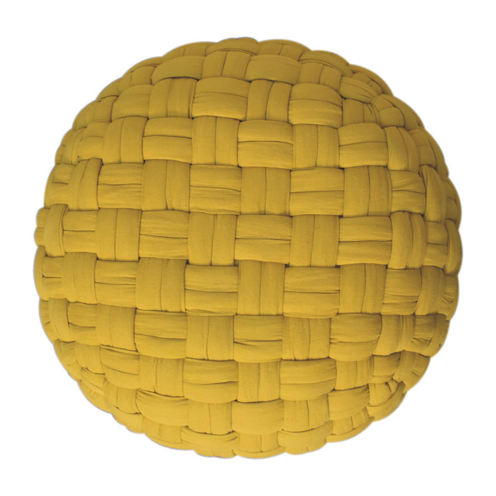Mustard Tube Pouffe - Smiddy Furniture