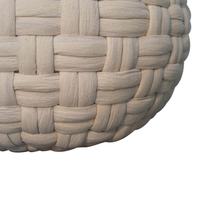 White Tube Pouffe - Smiddy Furniture