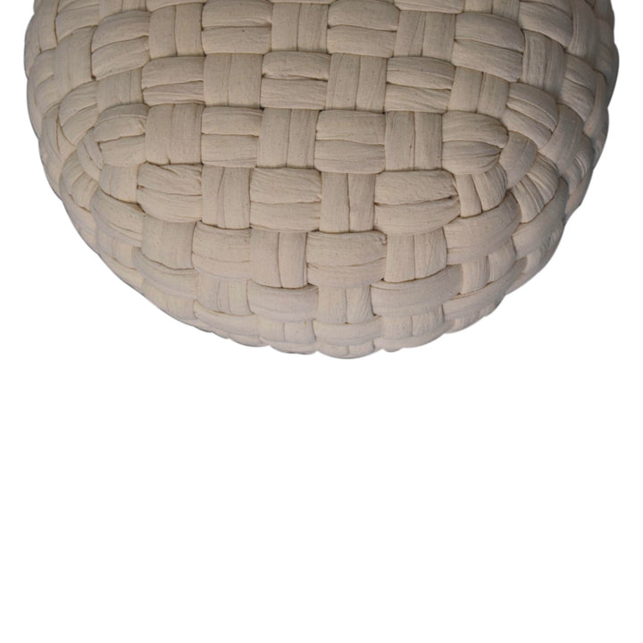 White Tube Pouffe - Smiddy Furniture