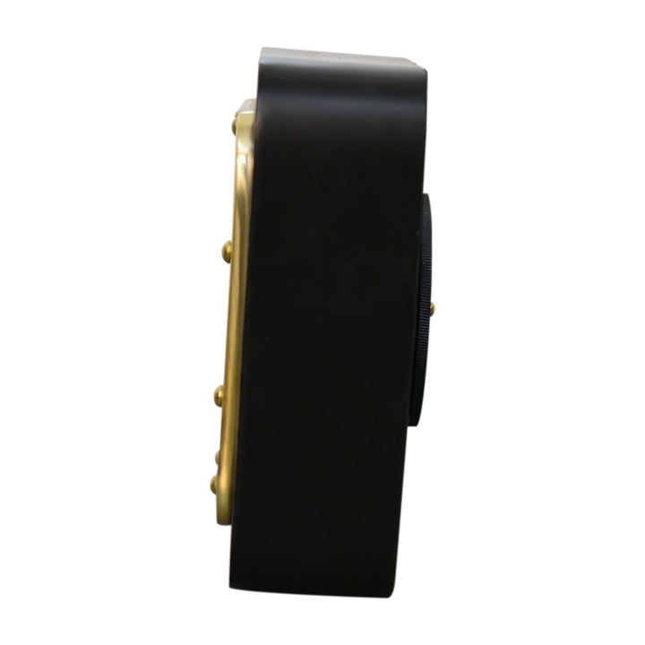 Black and Gold Small Table Clock - Smiddy Furniture