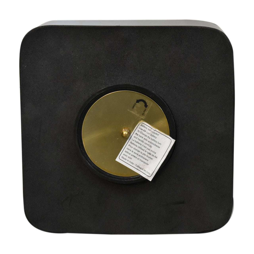 Black and Gold Small Table Clock - Smiddy Furniture