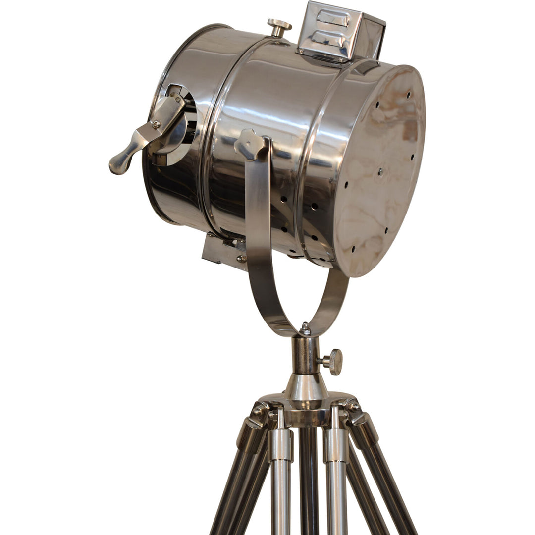 Chrome Tripod Spotlight Floor Lamp - Smiddy Furniture