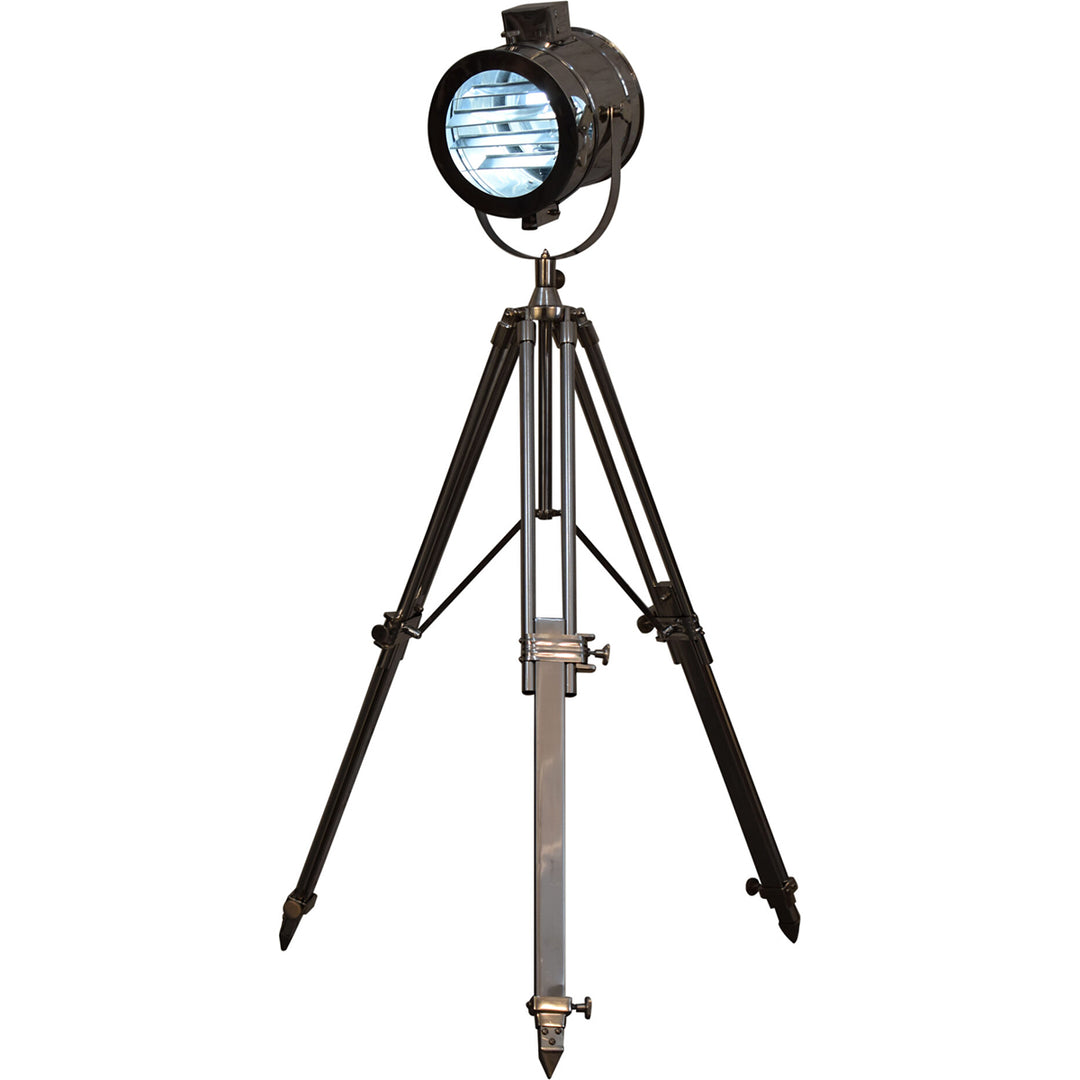 Chrome Tripod Spotlight Floor Lamp - Smiddy Furniture