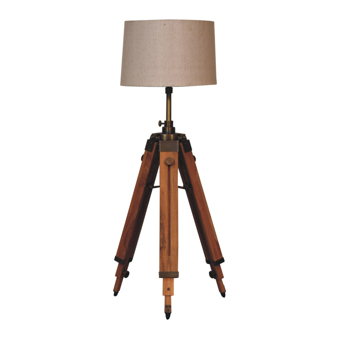 Wooden Tripod Lamp - Smiddy Furniture