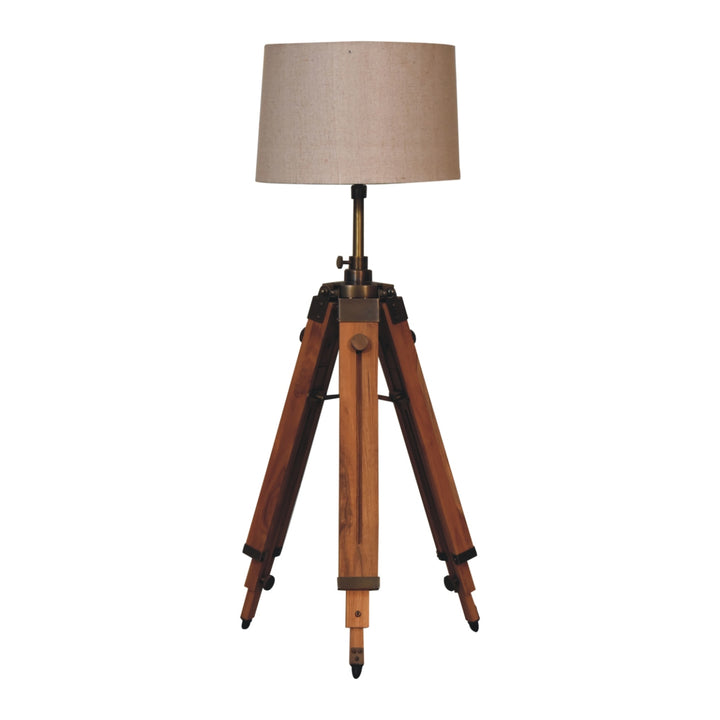 Wooden Tripod Lamp - Smiddy Furniture