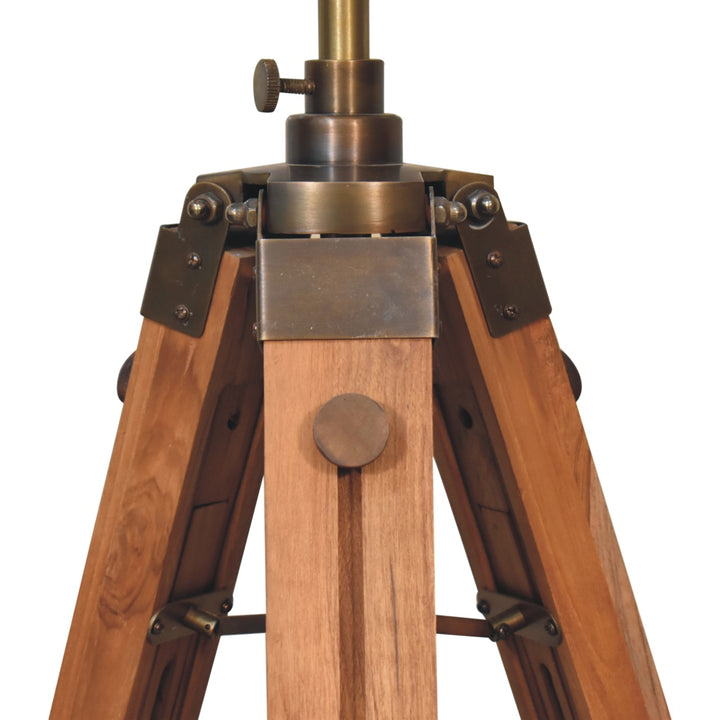 Wooden Tripod Lamp - Smiddy Furniture