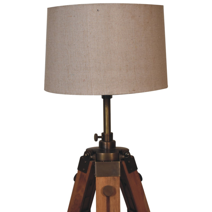 Wooden Tripod Lamp - Smiddy Furniture