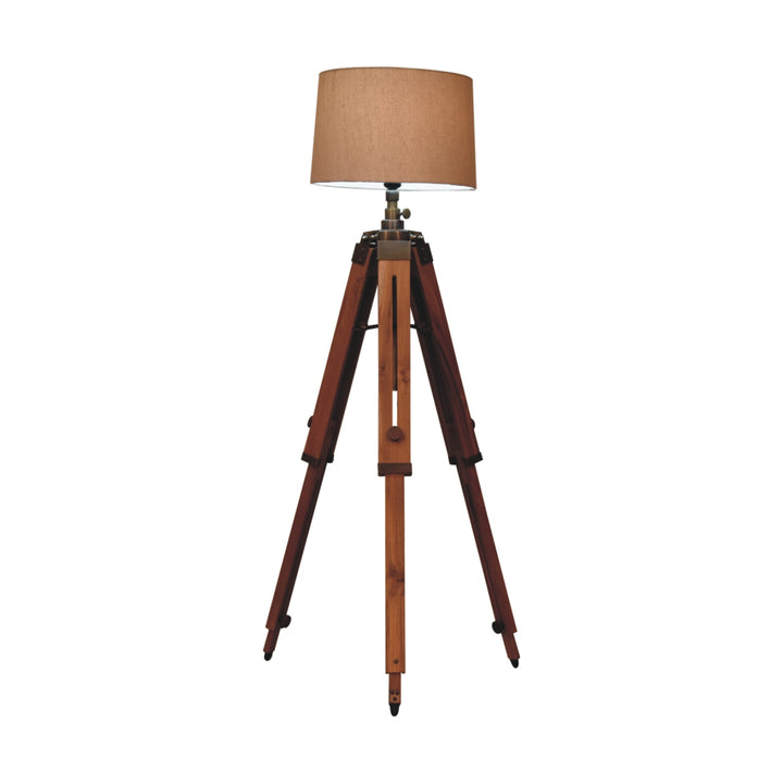 Wooden Tripod Lamp - Smiddy Furniture