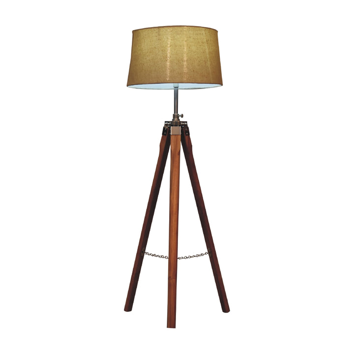 Fixed Chrome Tripod Floor Lamp - Smiddy Furniture