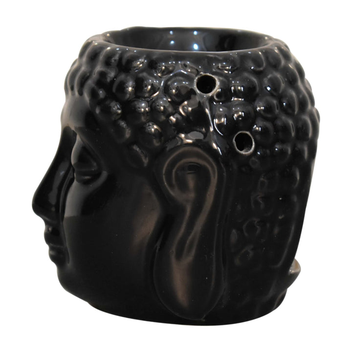 Black Buddah Oil Burner (Lotus) - Smiddy Furniture