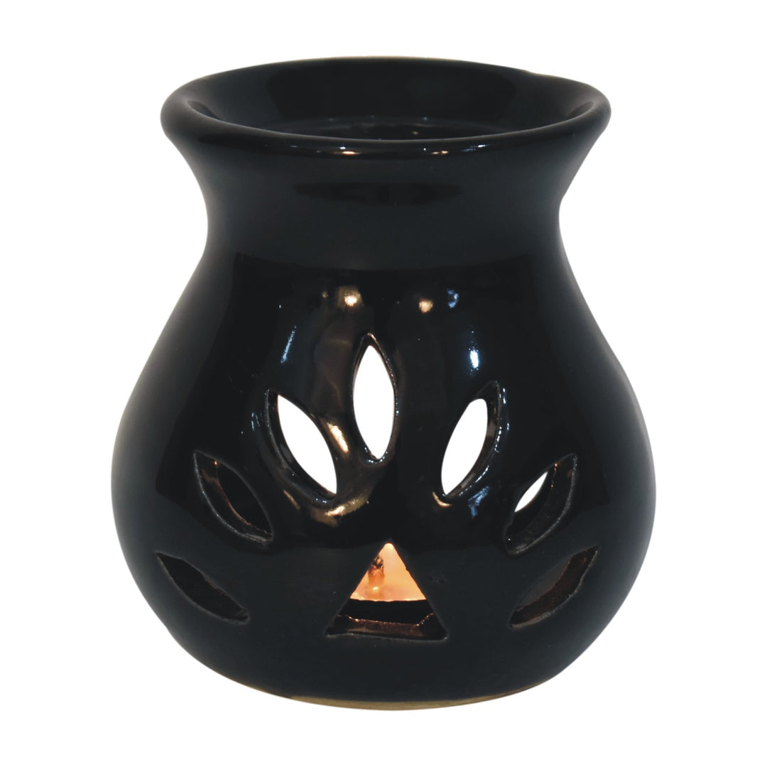 Black Oil Burner Set (Lotus) - Smiddy Furniture