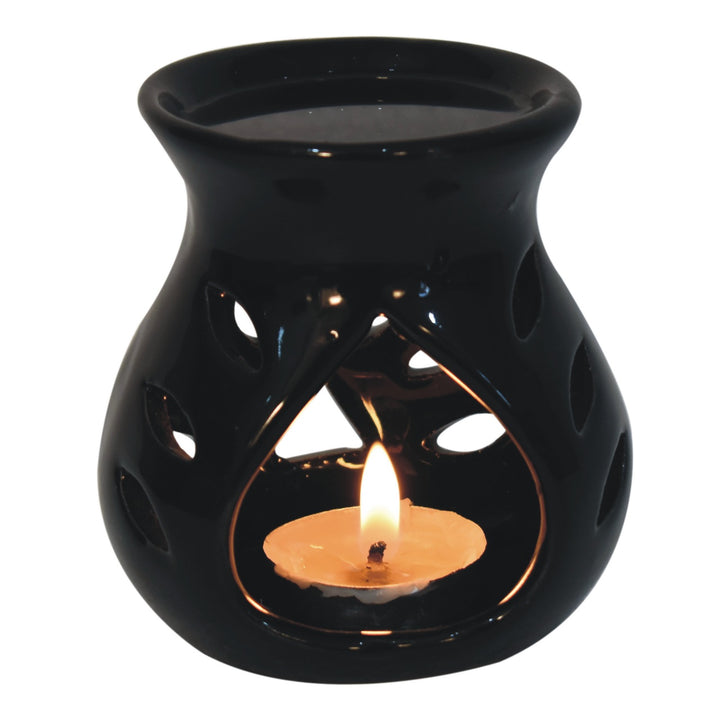Black Oil Burner Set (Lotus) - Smiddy Furniture