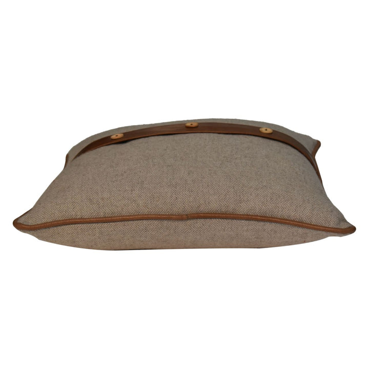 Quin Leather Sand Cushion Set of 2 - Smiddy Furniture