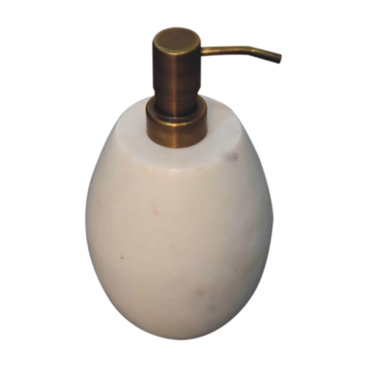 White Marble Soap Dispenser of 2 - Smiddy Furniture