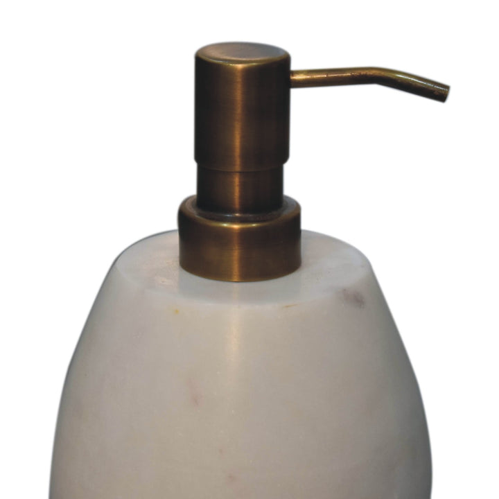 White Marble Soap Dispenser of 2 - Smiddy Furniture