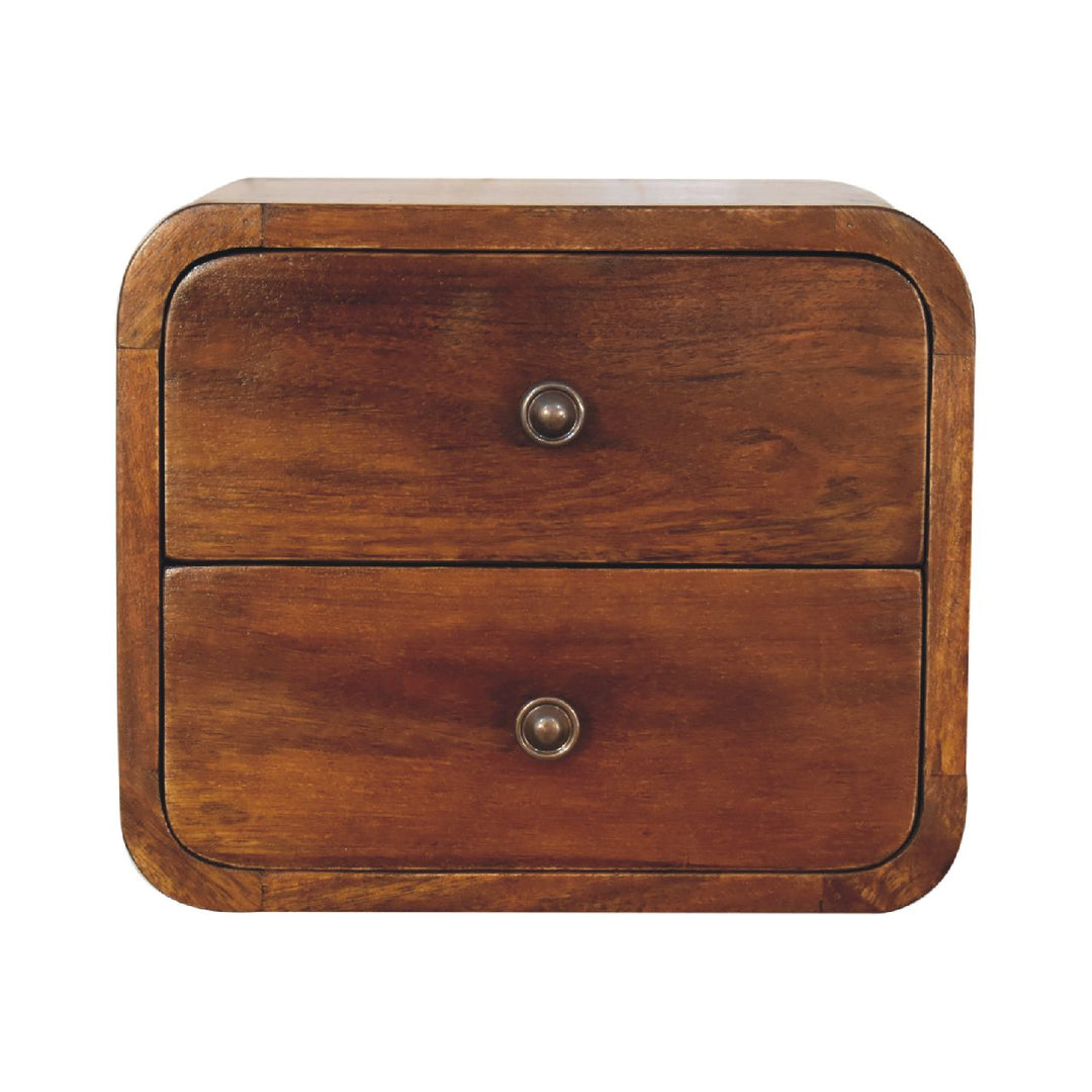 Floating Mini Chestnut Bedside-Smiddy Furniture