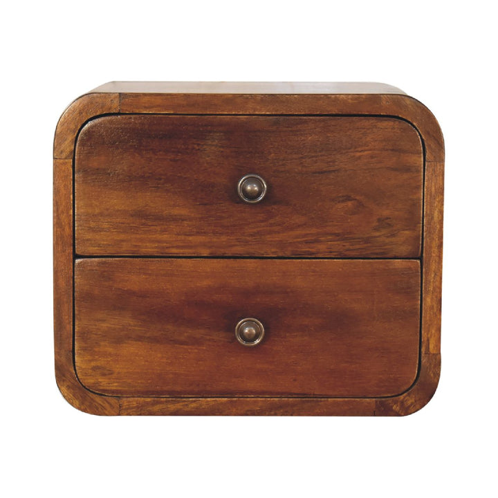 Floating Mini Chestnut Bedside-Smiddy Furniture