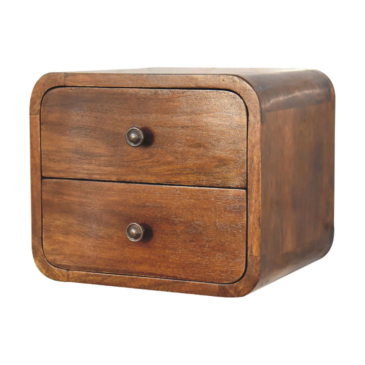 Floating Mini Chestnut Bedside-Smiddy Furniture