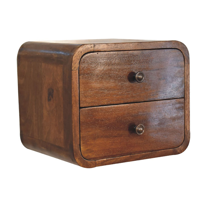 Floating Mini Chestnut Bedside-Smiddy Furniture