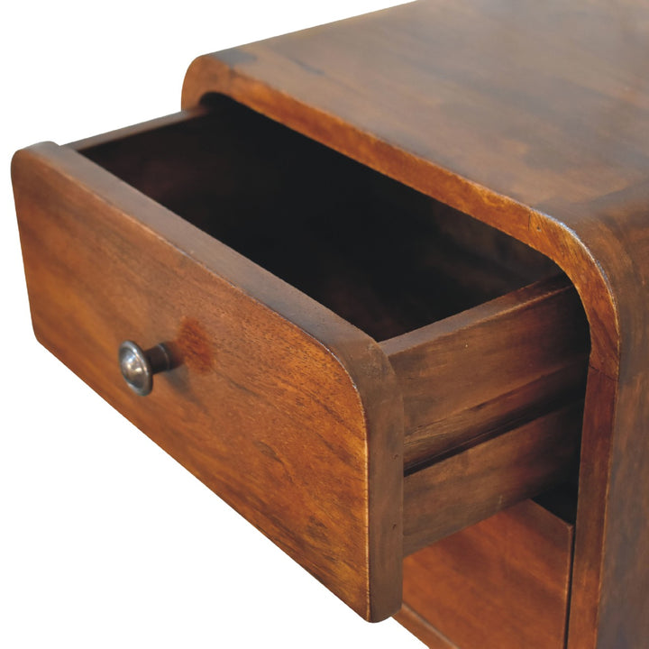 Floating Mini Chestnut Bedside-Smiddy Furniture