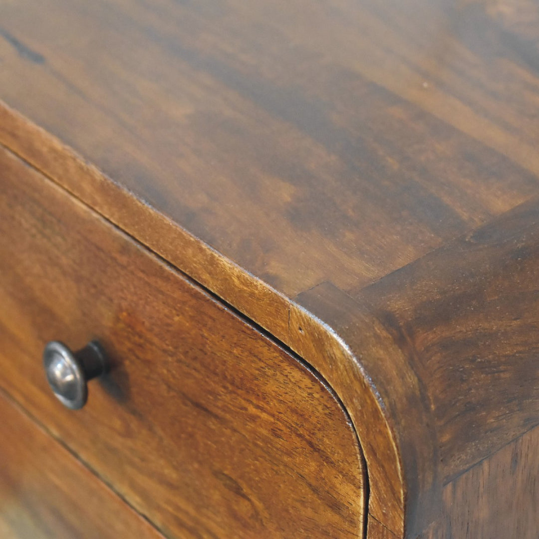 Floating Mini Chestnut Bedside-Smiddy Furniture