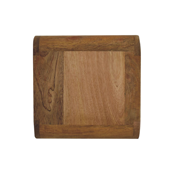 Mini Curve Oak-ish Floating Bedside-Smiddy Furniture