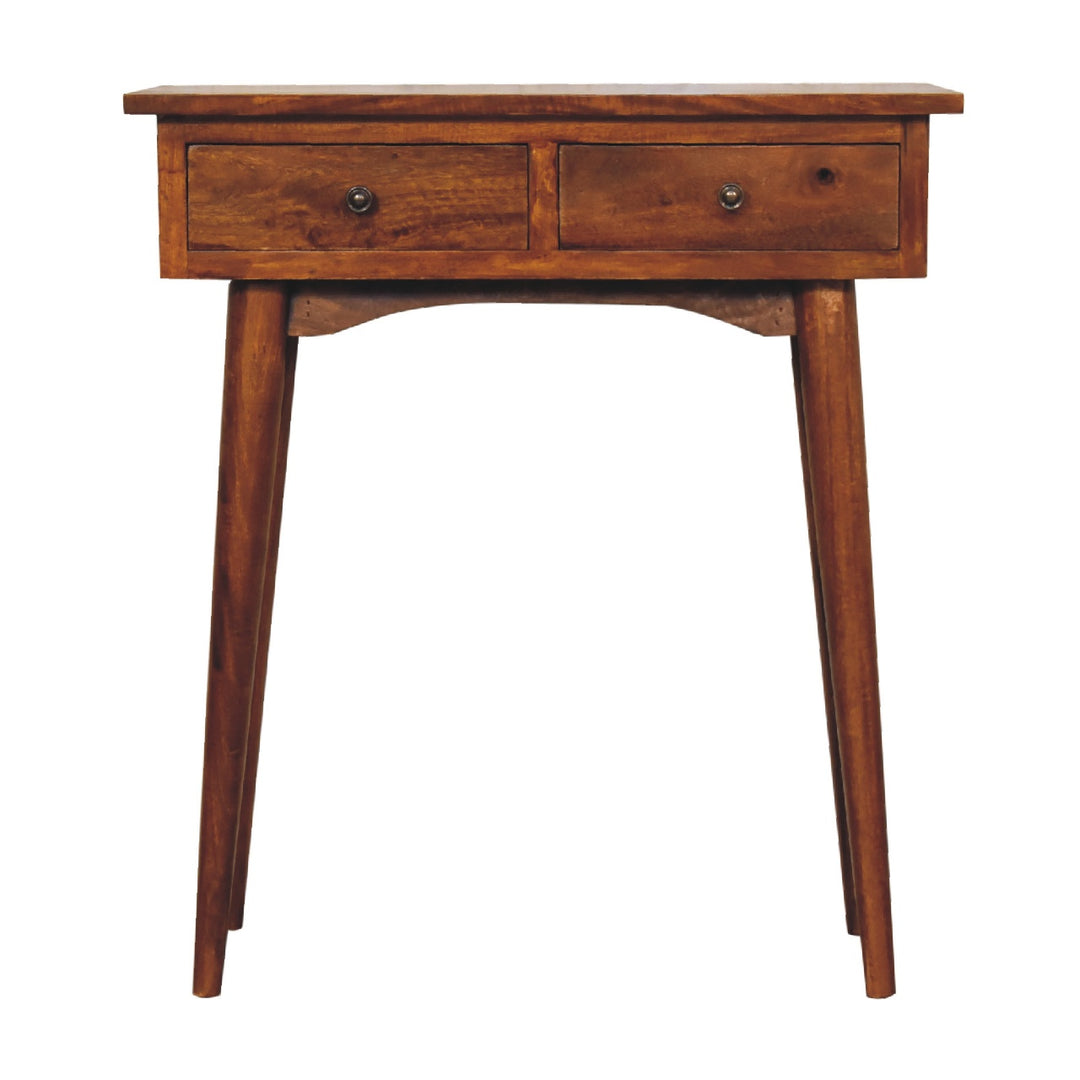 Mini Chestnut Hallway Console-Smiddy Furniture