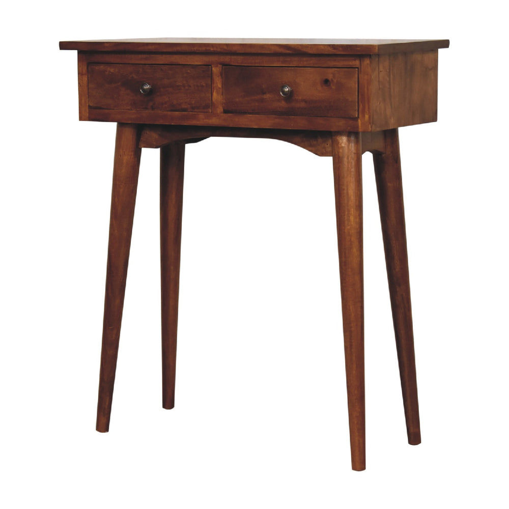Mini Chestnut Hallway Console-Smiddy Furniture