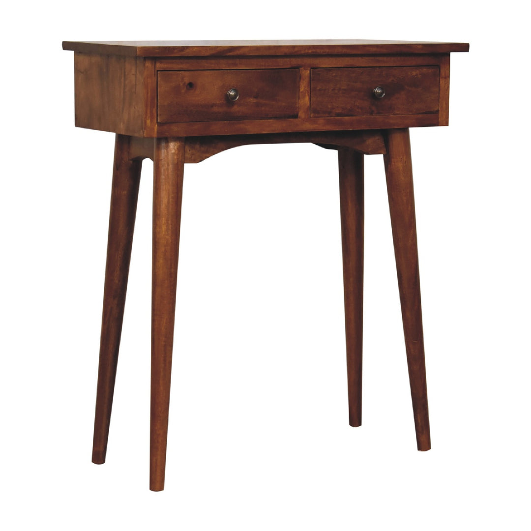Mini Chestnut Hallway Console-Smiddy Furniture