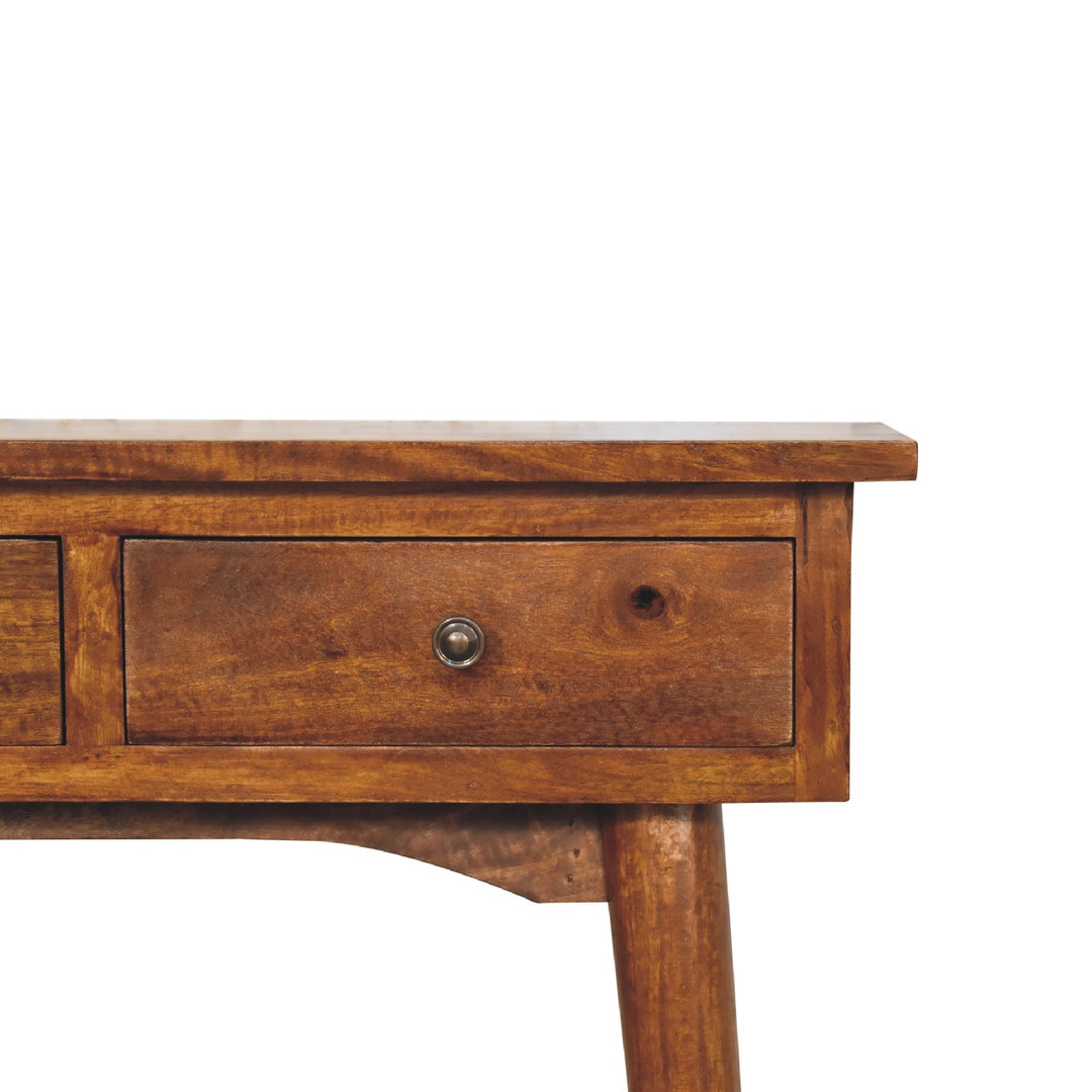 Mini Chestnut Hallway Console-Smiddy Furniture