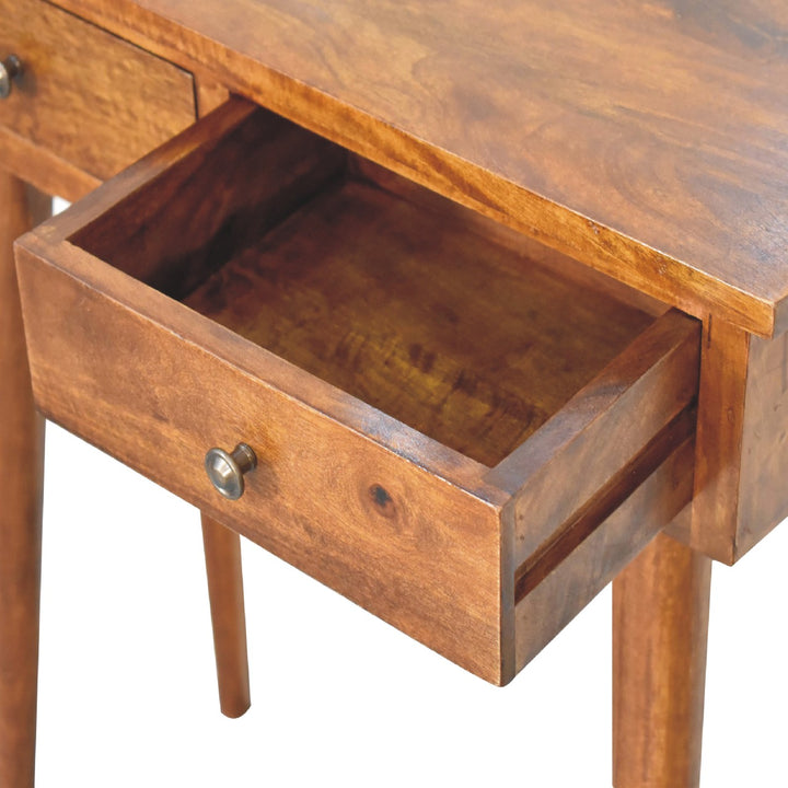 Mini Chestnut Hallway Console-Smiddy Furniture